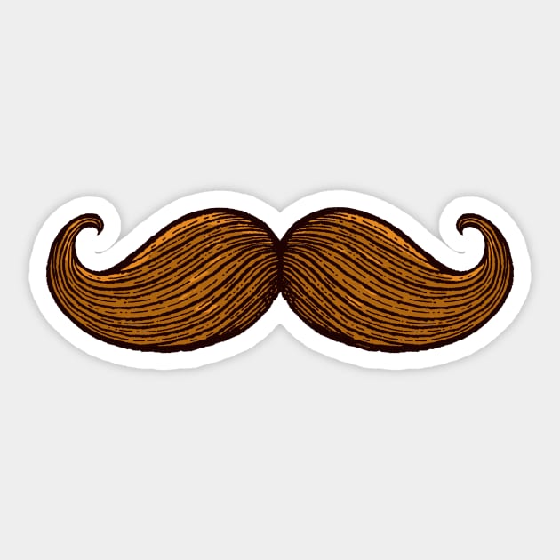 Moustache Sticker by Walmazan